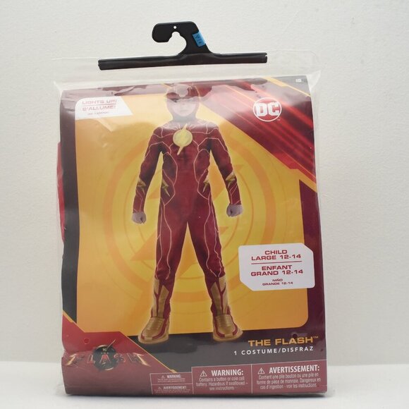 DC The Flash Halloween Costume, Child Large (12-14)